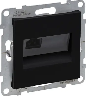 Prizë kompjuterike Legrand SUNO 721450, RJ45 Cat 5e UTP, e zezë