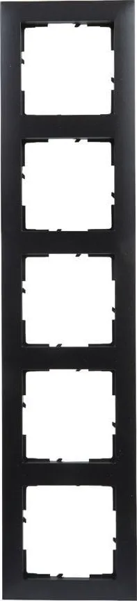 Kornizë pesëfishe Legrand SUNO 721525, për 5 module, e zezë - 2
