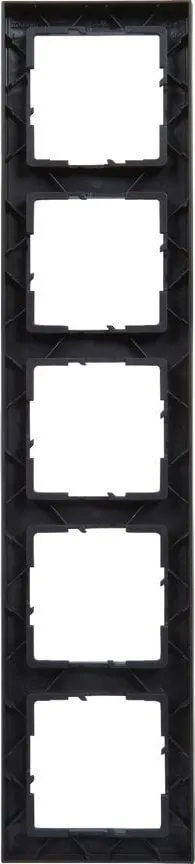 Kornizë pesëfishe Legrand SUNO 721525, për 5 module, e zezë - 5