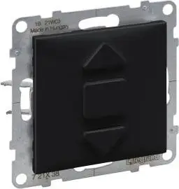 Çelës roletash Legrand SUNO Push 721438, 3 pozicione, 6A 250V, i zi