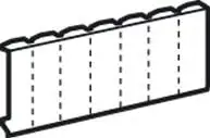 Plakë mbuluese Legrand 001664, 18 module, e bardhë