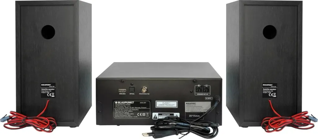 Mini-tower Blaupunkt MS30.2BT me Bluetooth, i zi - 4