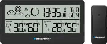 Stacion moti Blaupunkt WS20BK, LCD, me alarm, i zi