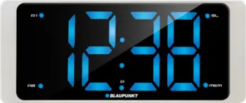 Radio-oredokar Blaupunkt CR16WH, me alarm, karikim smartphone, i bardhë