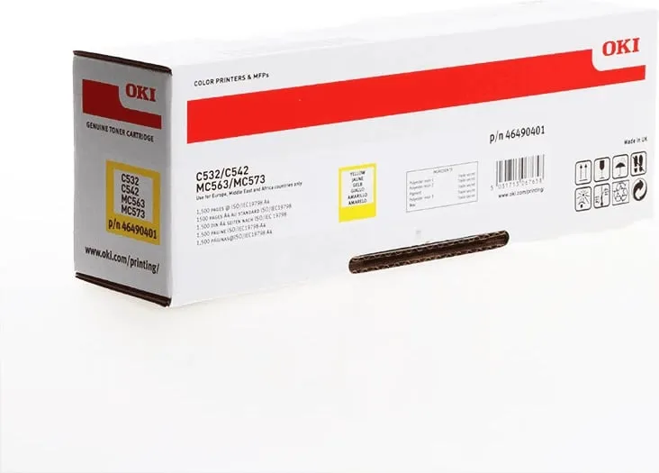 Toner OKI, i verdhë - 1