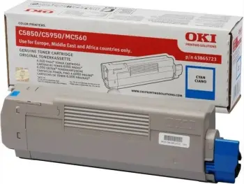 Toner OKI C5850/5950/MC560, cyan