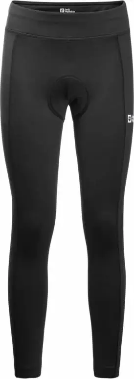 Tuta trekking Jack Wolfskin Morobbia Tights W, poliestër, të frymëmarrshme, të zeza