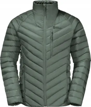 Xhaketë dimërore Jack Wolfskin Passamani Down Jacket M, mbushje me pupla, rezistente ndaj erës, blu