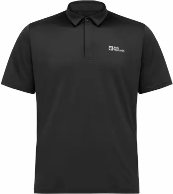 Maicë polo për meshkuj Jack Wolfskin, e zezë