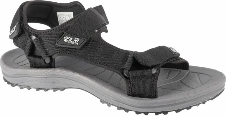 Sandalet për meshkuj Jack Wolfskin, të zeza - 1