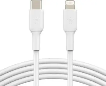 Kabllo USB Belkin (CAA003BT1MWH) USB-C - Lightning, 1m, e bardhë