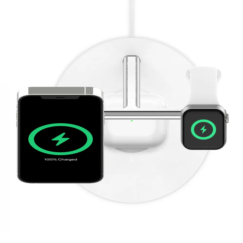 Karikues wireless Belkin Boost Charge Pro Magsafe 3-in-1 - i bardhë - 6