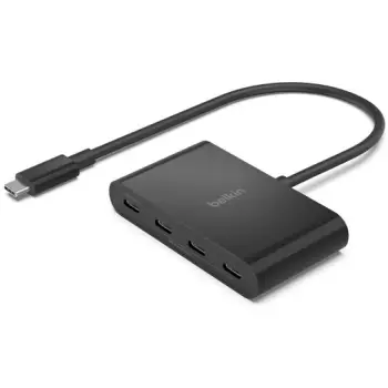 Stacion lidhës USB-C Belkin Connect, 4 porte, 10Gbps, i zi