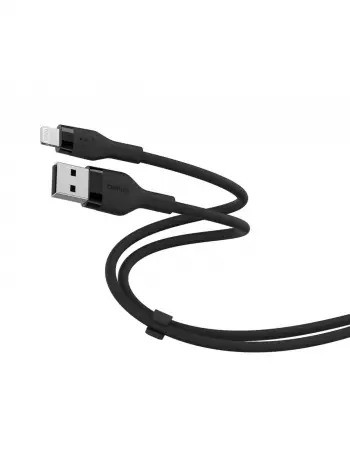 Kabllo Belkin USB A - Lightning CAA002bt3MBK, 3m, e zezë