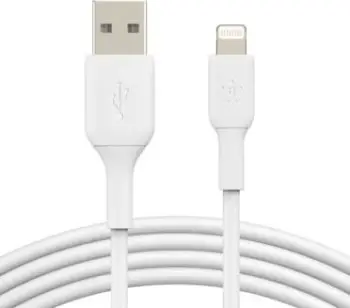 Kabllo Belkin USB-A në Lightning, 3m, e bardhë