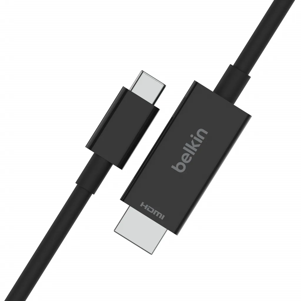 Kabllo Belkin USB-C - HDMI 2.1, 2m, e zezë - 1