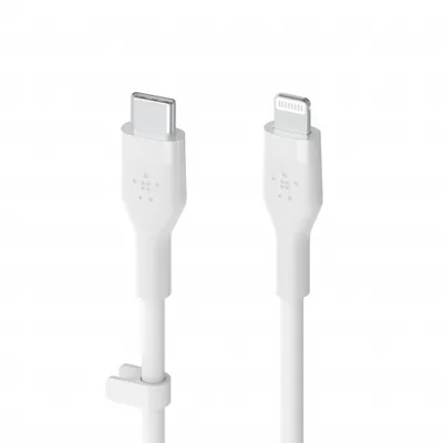 Kabllo silikoni Belkin Boost Charge USB-C - Lightning, 2m, e bardhë - 3