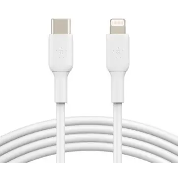Aksesorë për telefon Belkin Lightning/USB-C Kabel PVC. mfi i certifikuar. 1m. e bardhë