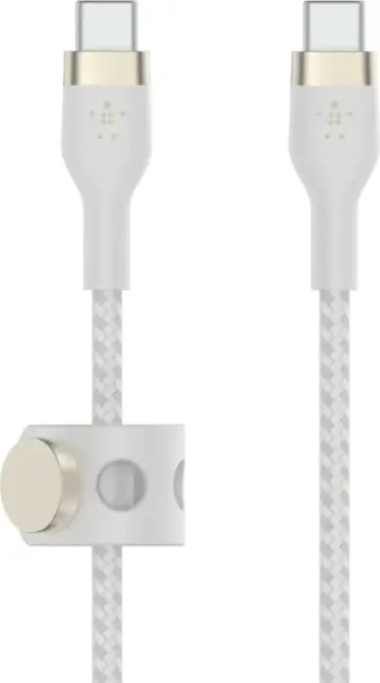 Kabllo Belkin BOOST↑CHARGE PRO Flex, 2 m, USB C, USB 2.0, Bardhë
