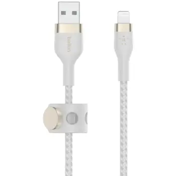 Aksesorë për telefon Belkin PRO Flex Lightning/USB-A Kabel. Apple zert.. 3m. bardhë