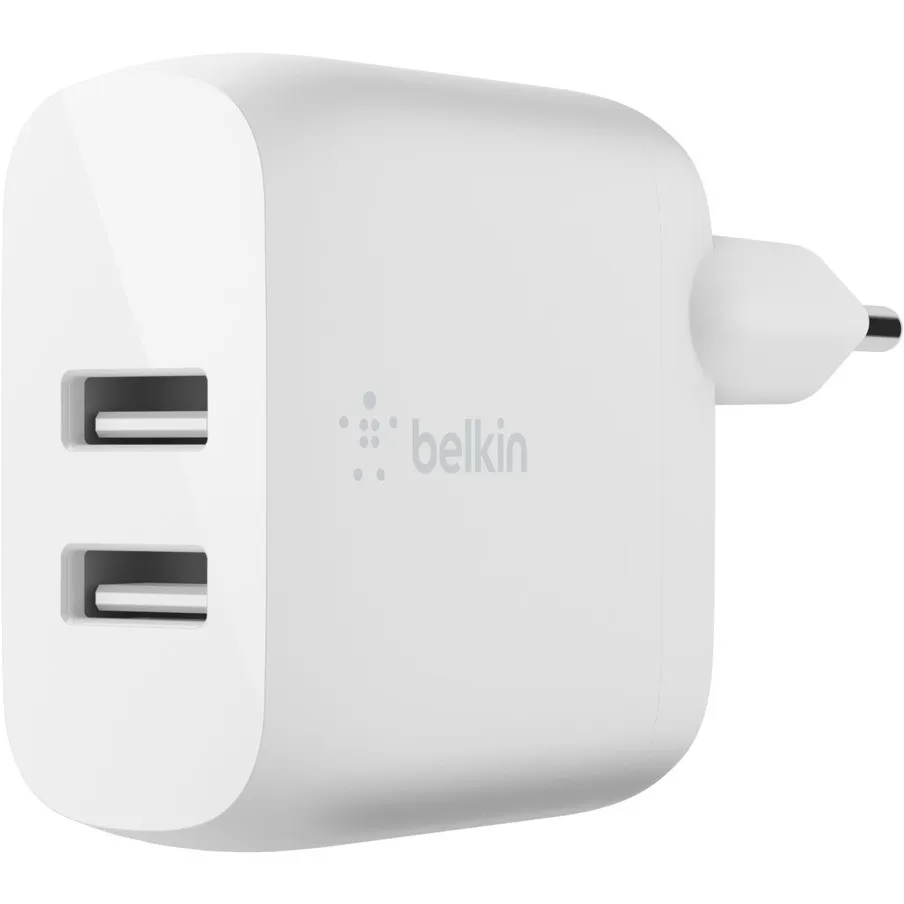 Aksesorë për telefon Belkin Dual USB-A Ladegerät. 24W. e bardhë - 1
