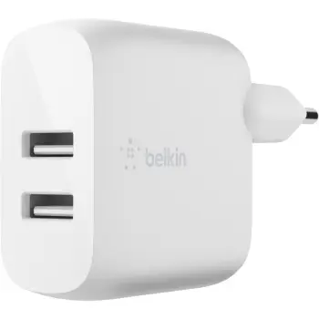 Aksesorë për telefon Belkin Dual USB-A Ladegerät. 24W. e bardhë