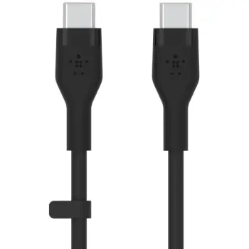 Aksesorë për telefon Belkin Flex USB-C/USB-C Kabel. Schnellladen deri në 60W. 1m e zezë