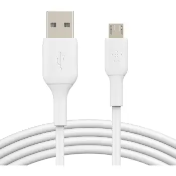 Aksesorë për telefon Belkin Micro-USB/USB-A Kabel PVC. 1m. i bardhë