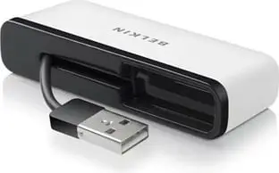 USB hub Belkin 4 porta, USB 2.0, portativ, bardhë