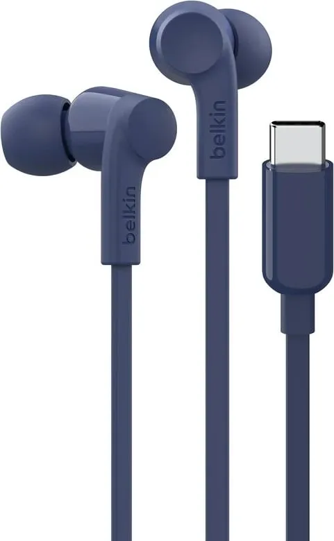 Kufje Belkin SoundForm me tela, USB Type-C, kaltër - 1