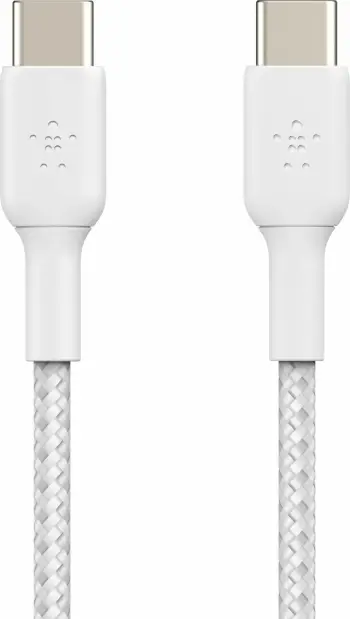 Kabllo USB-C Belkin CAB004BT2M, 2m, 2 copë, najlon, e bardhë