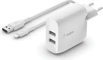Karikues Belkin WCD001VF1MWH, 4.8 A, 1 m, Bardhë