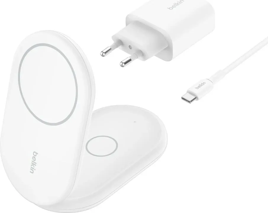 Karikues Belkin BoostCharge, për celular dhe kufje, i bardhë - 1