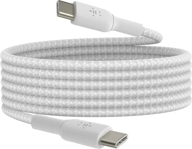 Kabllo Belkin CAB003BT2MWH, 2 m, USB C, e bardhë - 4