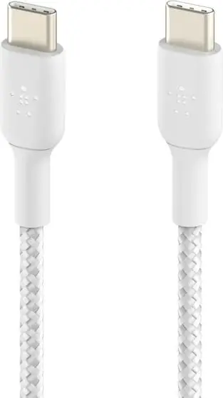 Kabllo Belkin CAB003BT2MWH, 2 m, USB C, e bardhë
