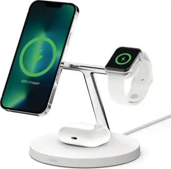 Karikues wireless Belkin WIZ017vfWH, 15W, i bardhë