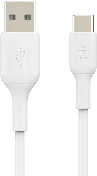 Kabllo Belkin CAB008bt, USB-A në USB-C, 1m, bardhë - 4