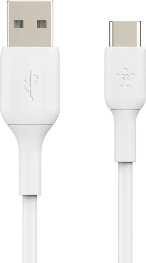 Kabllo Belkin CAB001BT2MWH, 2 m, USB A në USB C, Bardhë - 3