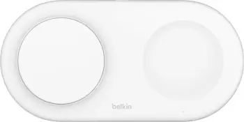 Karikues wireless Belkin WIZ021vfWH, 15W, 2 pajisje, USB Type-C, i bardhë