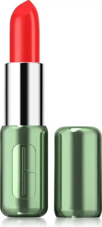 Buzëkuq për femra Clinique Pop Longwear Lipstick Satin 36 Poppy Pop 3.9g