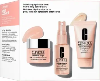 Set kozmetike për fytyrë Clinique Moisture Surge Hydration për femra, 3 copë