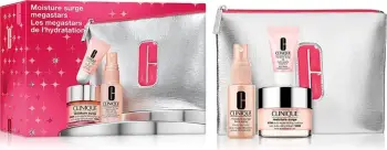 Set për kujdesin e lëkurës për femra Clinique Moisture Surge Megastars Hydrating Gel Cream, 50ml + 30ml + 7ml