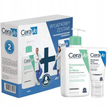 Set për kujdes të fytyrës CeraVe Cleansing Gel 236ml + Hydrating Face Cream 52ml, 2 copë
