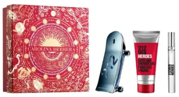 Set për meshkuj Carolina Herrera 212 Men Heroes, EDT 90 ml, xhel dushi 100 ml, EDT 10 ml