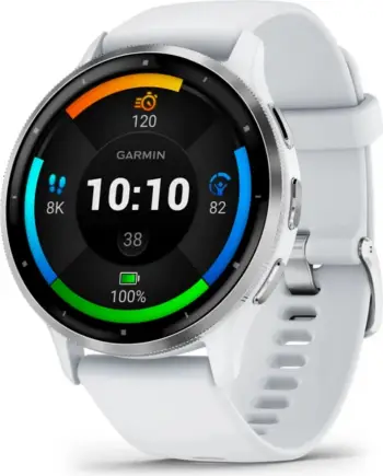 Orë sportive Garmin Venu 3, GPS, e bardhë/ argjendtë