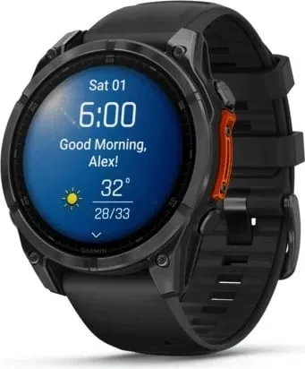 Orë Garmin Fenix 8, 47mm, e hirtë/ zezë - 7