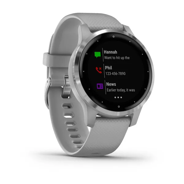 Orë e mençur Garmin Vivoactiv 4S, e hirtë/ argjendtë - 2