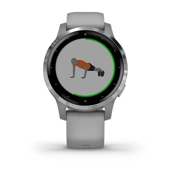 Orë e mençur Garmin Vivoactiv 4S, e hirtë/ argjendtë - 4