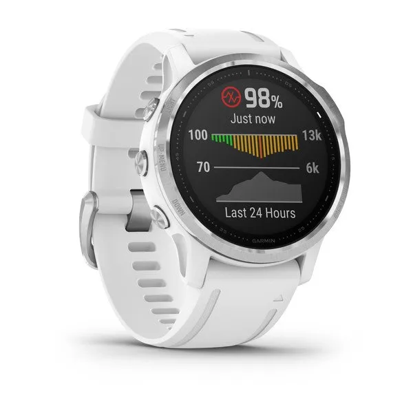 Orë e mençur Garmin Fenix 6S, e bardhë/ argjendtë - 3