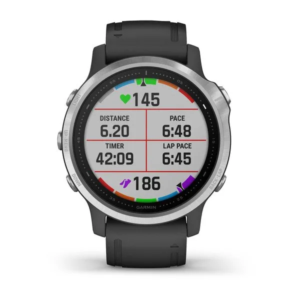 Orë e mençur Garmin Fenix 6S, e zezë/ argjendtë - 4